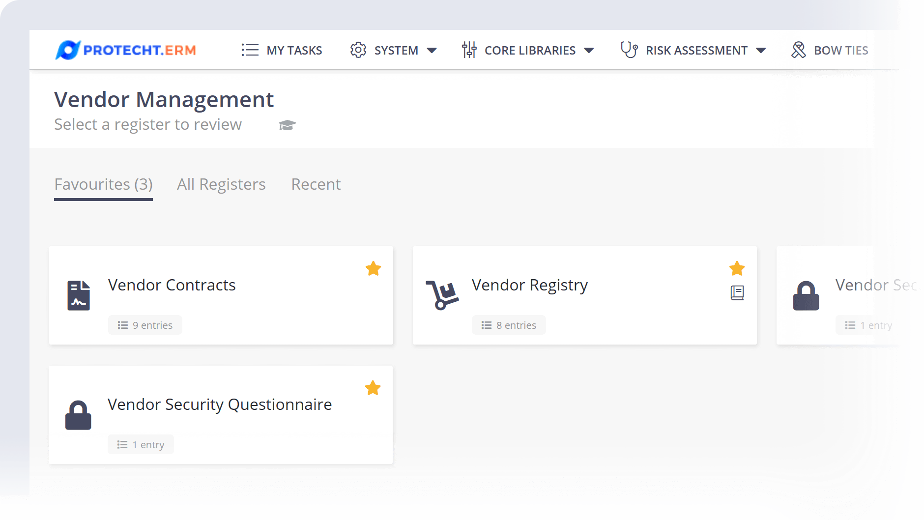 Third Party Vendor Risk Management Software Protecht